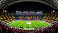 El Camp Nou en un partido de la Uefa Champions League