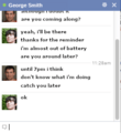 Facebook chat screenshot (English)