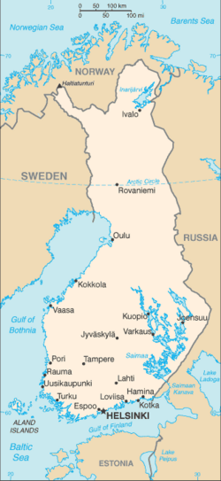 Finland-CIA WFB Map