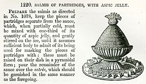 Francatelli Salmis of Partridges with Aspic Jelly