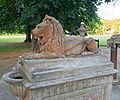 George V Coronation Drinking Fountain lion Cornwall Park Hastings (cropped)