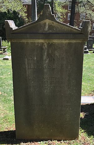Grave of Basil Lanneau Gildersleeve