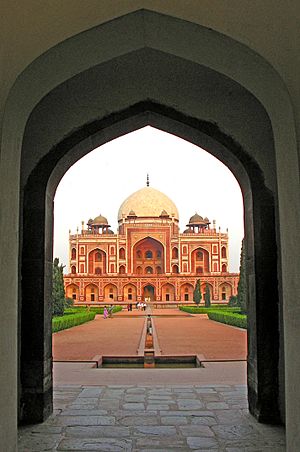 Humayun Tomb, Delhi, from the entrance portal