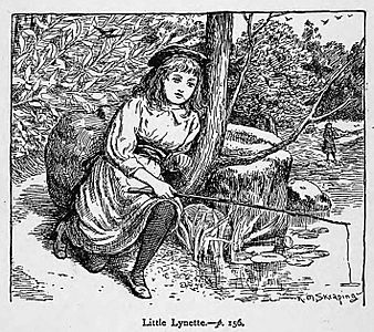 Illustrations by K. M. Skeaping for the Holiday Prize by E. D. Adams-pg-156-Little Lynette
