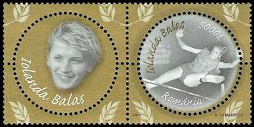 Iolanda Balaș 2004 Romanian stamp