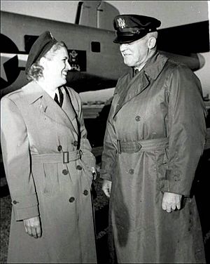 Jackie Cochran with General Hap Arnold