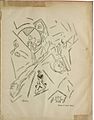 Joan Miró, drawing, published in Troços, Segona sèrie, N. 4, March 1918