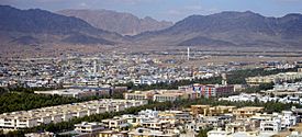 Aerial view of Aino Mina in Kandahar