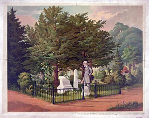 Lee at Jackson grave