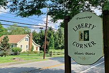 Liberty Corner, NJ - historic district sign