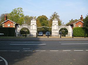 Lodges and entrance gates to Oatlands Park Hotel, Weybridge - geograph.org.uk - 2669327