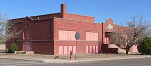 Lordsburg, NM, old high school from SE 1