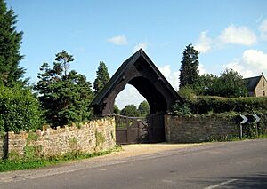 Lychgate East Coker Cemetery - geograph.org.uk - 947372