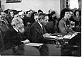 Magnes and Buber testifying before the Anglo-American Committee of Inquiry