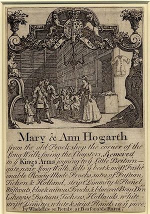 Mary and Ann Hogarth trade card