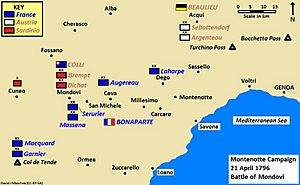 Montenotte Campaign 21 April 1796