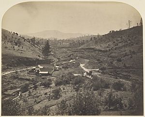 A south view of Mormon Bar, c. between 1858 and 1860