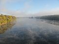 Morning mist on the Connecticut River from the Bissell Bridge by Elias Friedman (elipongo)