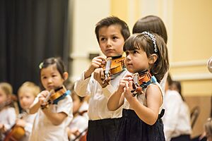 NEC Preparatory School violinists