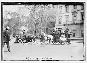 NYC Club in Pioneer Coach on way Newport, New York LCCN2014684345
