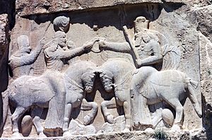Naqsh i Rustam. Investiture d'Ardashir 1