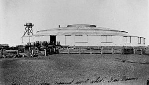 New Round Wool Shed Isis Downs Station 1915
