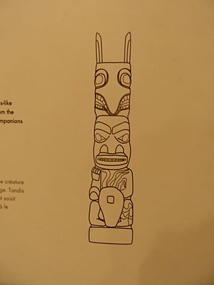 Nisga'a Pole of Sagaween from the Village of Gitiks