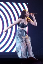 Noah Cyrus in St. Louis MO USA Opening Witness The Tour for Katy Perry (cropped)