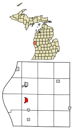 Location of Shelby, Michigan