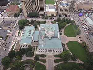 Ohio Statehouse from Rhodes Tower 2018