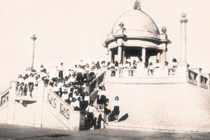 Om Mandali group on an outing at Clifton beach Karachi