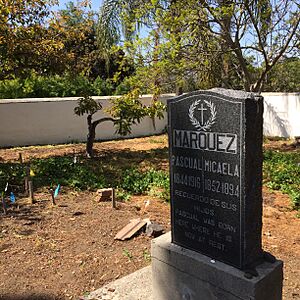 Pascual Marquez headstone, Pascual Marquez Family Cemetery, Los Angeles, California, USA