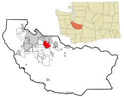 Location of Puyallup, Washington