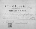 Robert E Lee's Amnesty Oath 1865