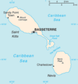 Saint Kitts and Nevis-CIA WFB Map