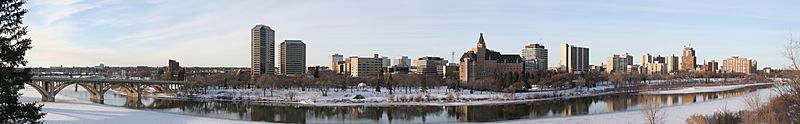 Saskatoon Skyline in Winter