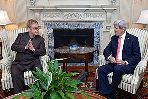 Secretary Kerry and Sir Elton John (1)