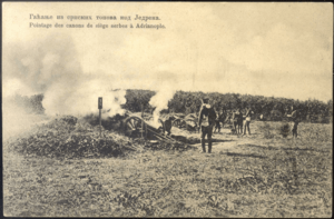 Serbian artilery at Adrianopoli