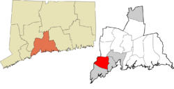 Orange's location within the South Central Connecticut Planning Region and the state of Connecticut