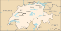 Switzerland-CIA WFB Map