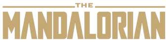The words "The Mandalorian" in gold.