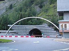 Tunnel du mont-blanc coté italien