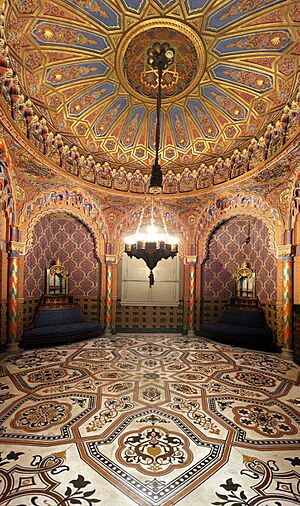 Villa mibelli, sala da fumo, detta Sala Moresca 00