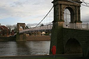 Wilford Suspension Bridge from the Meadows side.jpg