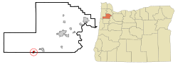 Location in Oregon