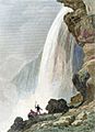 "Voute sous la Chute du Niagara - Niagara Falls" by Jacques-Hippolyte van der Burch