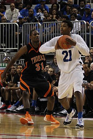 20130316 IHSA 4A consolation game Sterling Brown and Garret Covington (3)