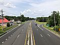 2021-07-22 12 53 56 View north along U.S. Route 9 from the overpass for Union Hill Road in Marlboro Township, Monmouth County, New Jersey