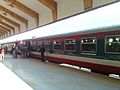 A DEMU passenger train at Srinagar Railway Station Platform