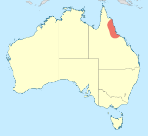Archaeophya magnifica distribution map.svg